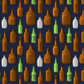 Bottles of beer on the wall blue medium 