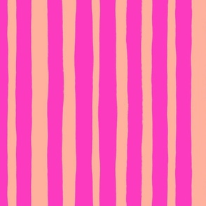 vertical stripes pink and peach