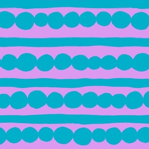 overlapping circles and stripes purple and blue
