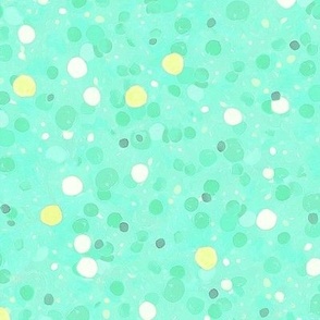 Confetti Polka Dots Ditsy - Light Green - Large Scale (Colors, Confetti & Kimono Dolls)