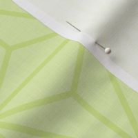 41 Geometric Stars- Japanese Hemp Leaves- Asanoha- Linen Texture on Pastel Green- Honeydew- Petal Solids Coordinate- Medium