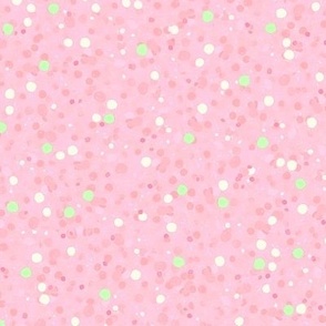 Confetti Polka Dots Ditsy - Light Pink - Medium Scale (Colors, Confetti & Kimono Dolls)
