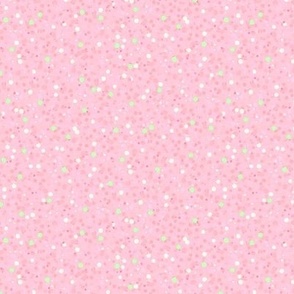 Confetti Polka Dots Ditsy - Light Pink - Small Scale (Colors, Confetti & Kimono Dolls)