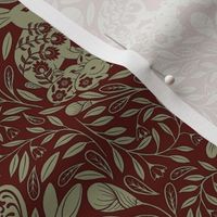 Rabbit Damask Red