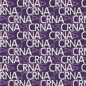 CRNA Plum and White 