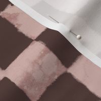 Tie Dye Checker Pink/Brown