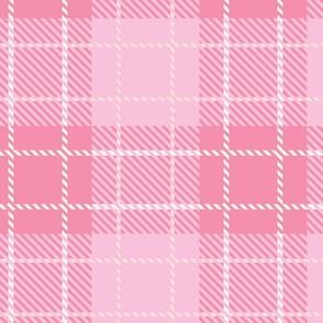 Bubblegum pink plaid large y2k