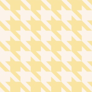 XL Houndstooth in pastel yellow 90s retro y2k jumbo