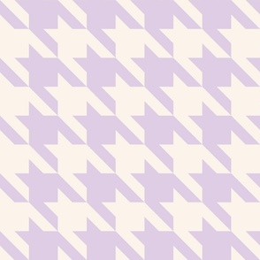 XL Houndstooth in pastel lilac 90s retro y2k jumbo