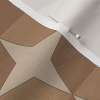 Earth Tones Linen 4 Point Star 