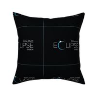 Solar Eclipse 2024 - 9.5x7.5 panel with outlines