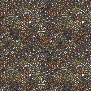 Tapestry Floral on Poppyseed, Lore Collection