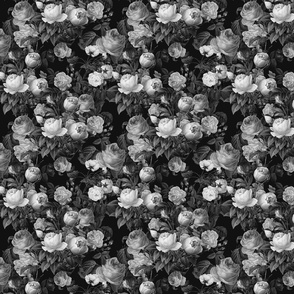 Black and White Floral Tiny Version