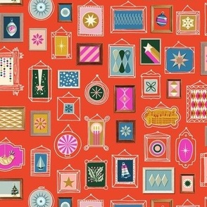 Deck the Walls (Red) || holiday gallery wall