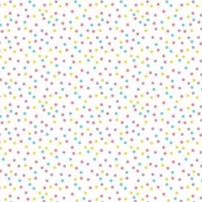 tiny scale easter dots - pink, yellow, blue, purple
