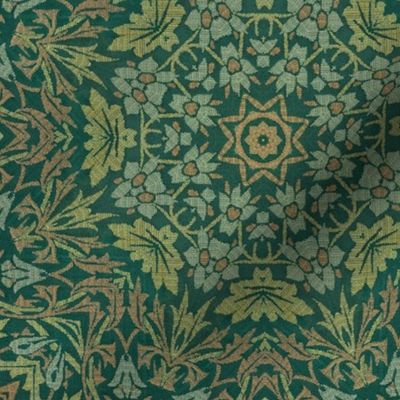 William Morris Tribute Pattern Greenery Smaller Scale