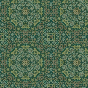 William Morris Tribute Pattern Greenery Smaller Scale