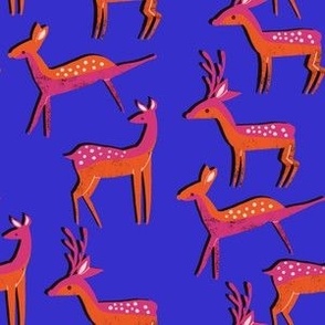 Deer pink orange blue 