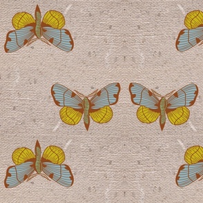Geometric butterflies rustic design / large scale