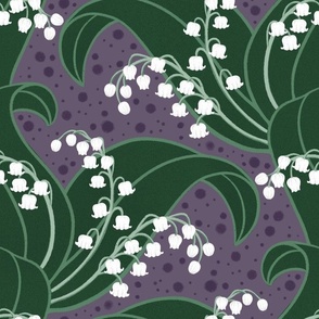 Lily of the Valley // Large // Iris Petal Purple