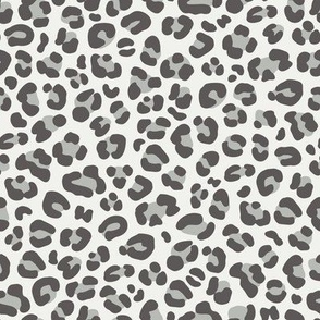 Snow Leopard Print: Coventry Gray