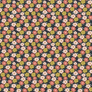 groovy flowers petal midnight background small scale