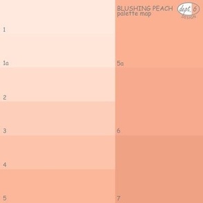 Blush Peach Color Map: Dept. 6 Blush Peach Palette Map