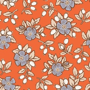 Rosehip Floral in Poppy, Rosa Canina Collection