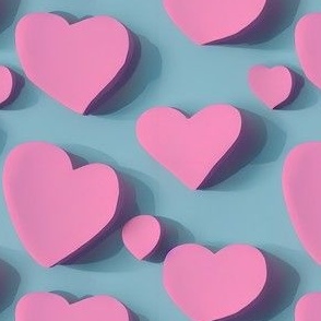 post it hearts