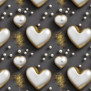 glam love in gold and pearls