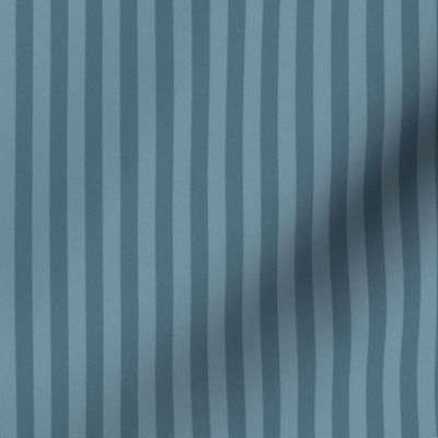Painted Pinstripe Coordinate in Dark French Blue