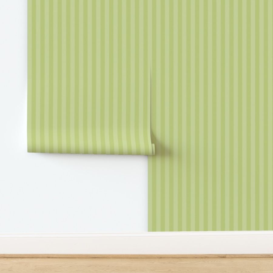 Painted Pinstripe Coordinate in Light Titanite Green