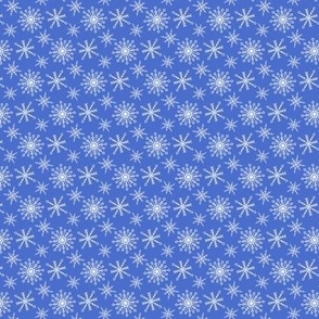snowfall periwinkle blue extra small || cute  snowflakes holiday designs holiday snowflake pattern winter design 