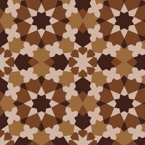 Andalusian ceramic stars // brown // 