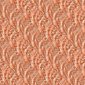 Flowing Textured Sand Dramatic Elegant Classy Large Neutral Interior Monochromatic Orange Blender Pastel Colors Baby Peach Orange EC8F62 Fresh Modern Abstract Geometric