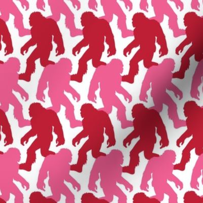 Bigfoot Sasquatch Valentine Silhouettes