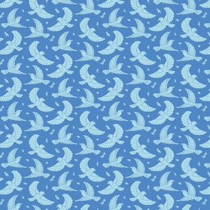 Joyful Birds [blue] small