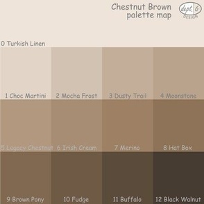 Chestnut Brown Color Map: Dept. 6 Design Palette Map