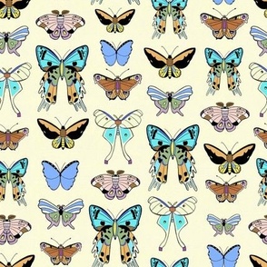 Vintage Butterflies - Pastel