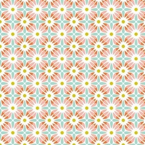 Crazy Daisy - Retro Floral Geometric Small Scale