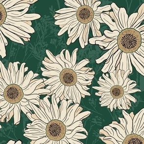 Just Daisies on Green-02