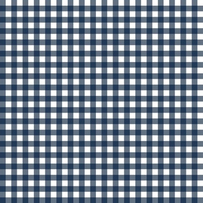 Navy Blue Gingham - Avaleigh Collection 6 inch