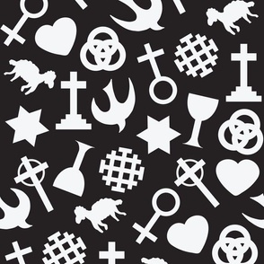 Religious Fabric  Christian Imagery & Spiritual Symbols