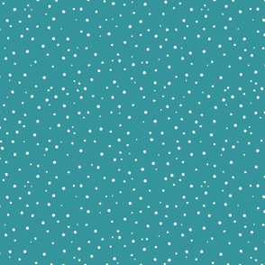 Teal Speckled Dots - Avaleigh Bright Collection 12 inch