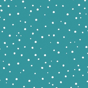 Teal Speckled Dots - Avaleigh Bright Collection 24 inch