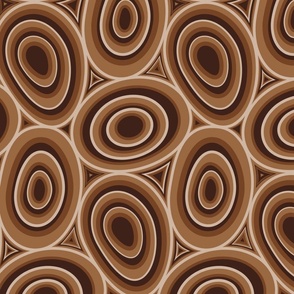 Abstract Earth Tone Ovals