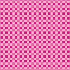  Hot Pink Gingham in Mixed Pinks, Mini, 10