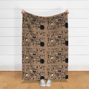 beatnik kitchen towel Kraft