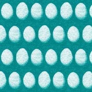 Marbled Easter Eggs on Textured Background in Teal - Coordinate