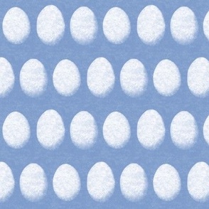 Marbled Easter Eggs on Textured Background in Wedgewood Blue - Coordinate